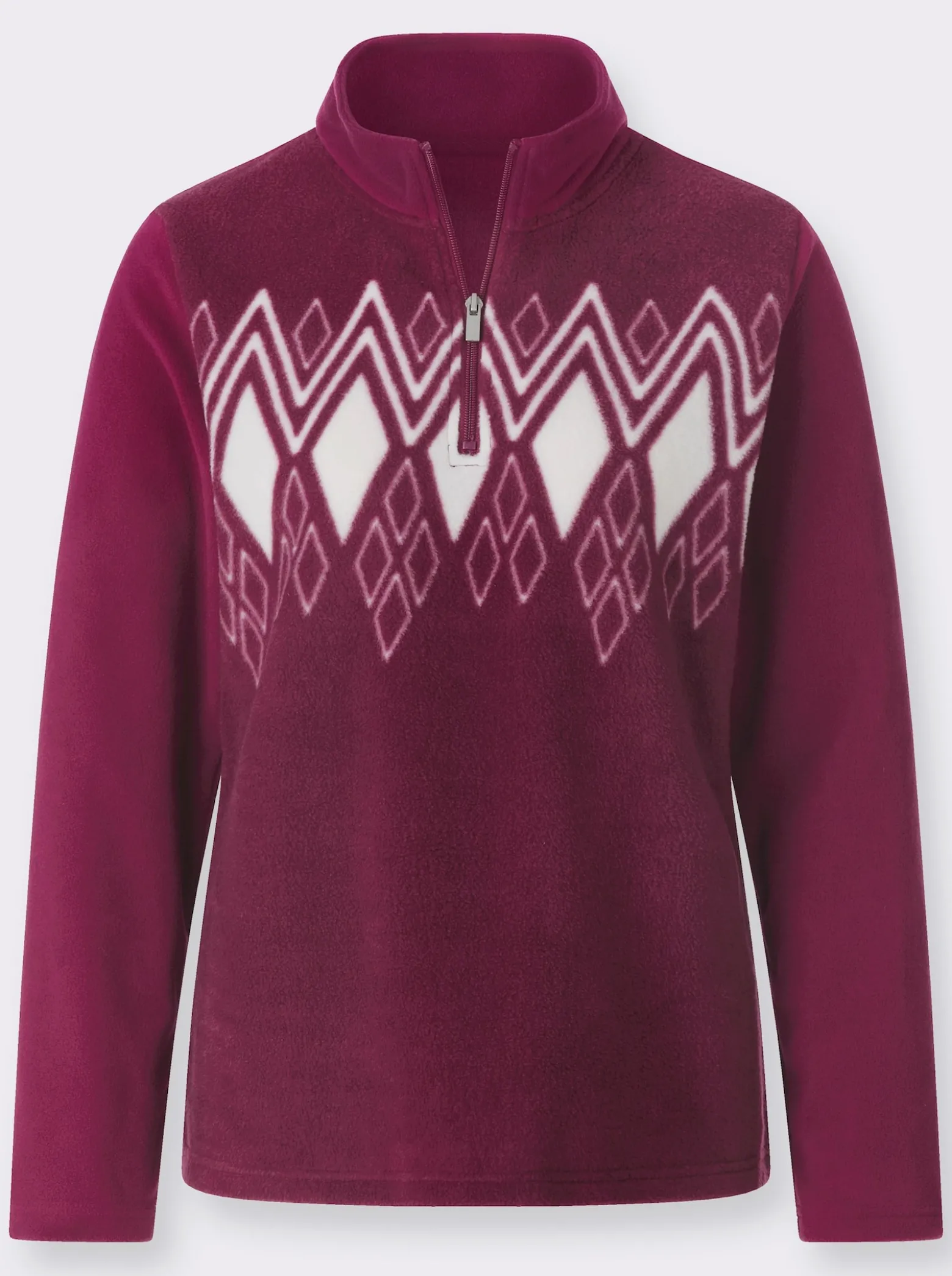 Fleeceshirt mit Norwegermuster