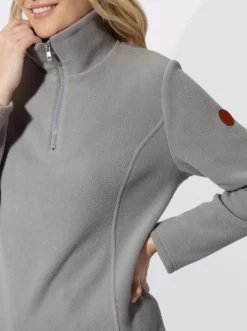 Fleeceshirt mit Reißverschluss