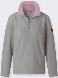 Fleeceshirt mit Reißverschluss