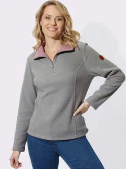 Fleeceshirt mit Reißverschluss