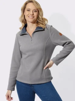 Fleeceshirt mit Reißverschluss