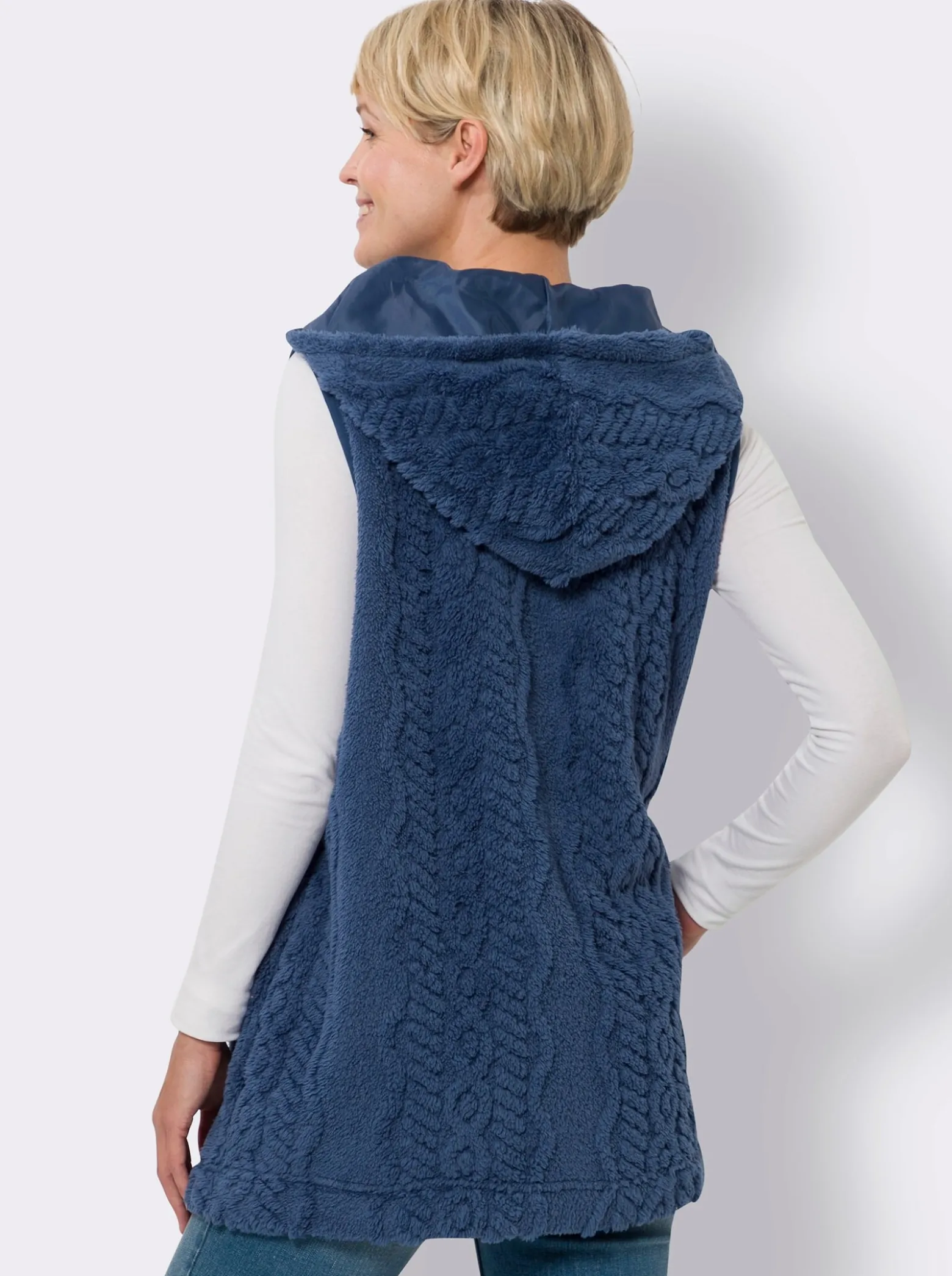 Fleeceweste aus Teddy-Fleece