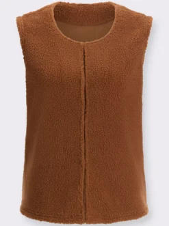 Fleeceweste mit Teddy-Fleece