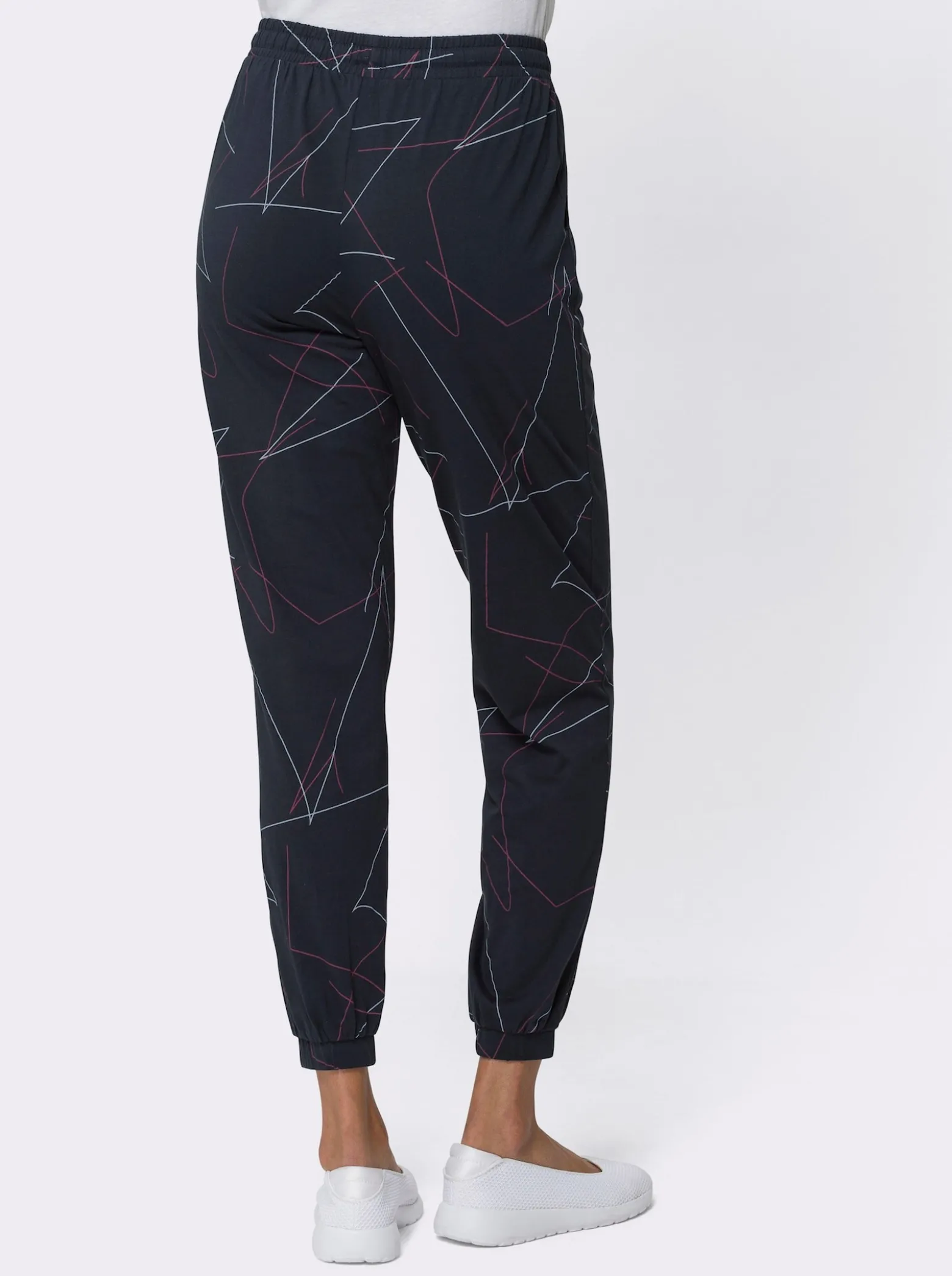 Freizeithose Gummibündchen am Bein