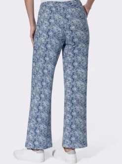 Freizeithose im floralen Dessin