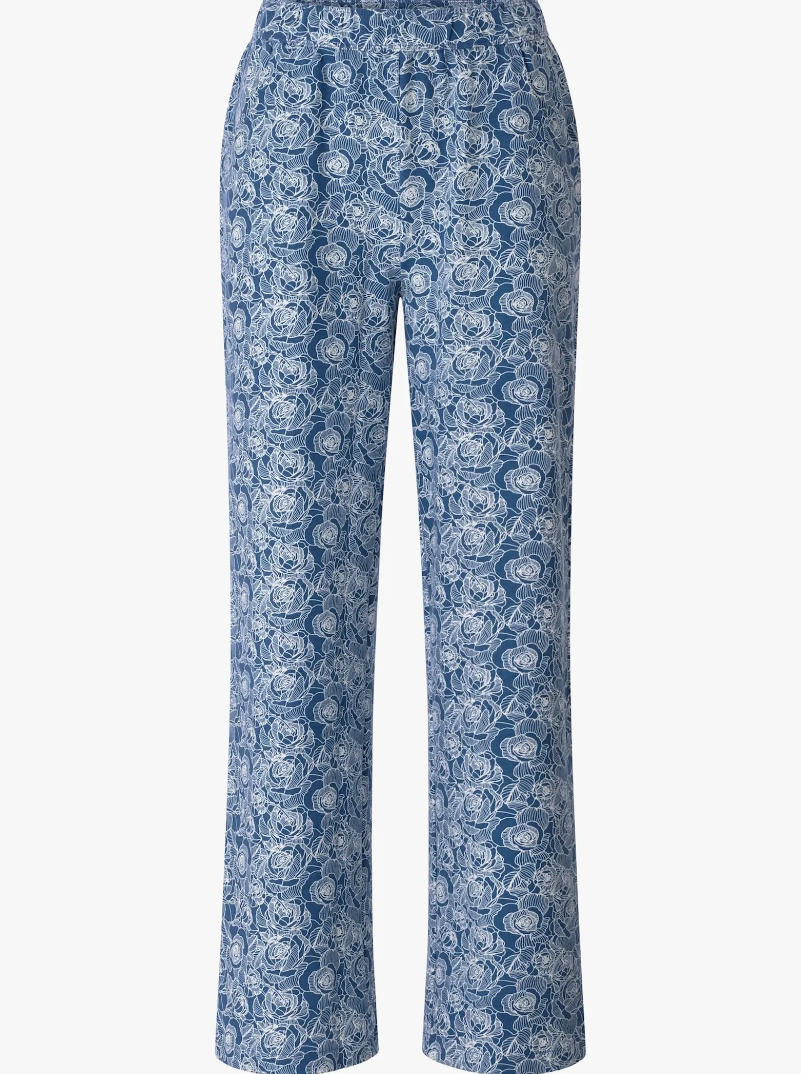 Freizeithose im floralen Dessin