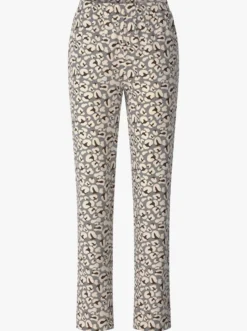 Freizeithose im Leo-Print