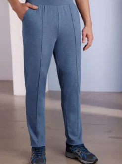 Freizeithose in Melange-Optik