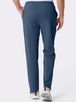Freizeithose in Melange-Optik