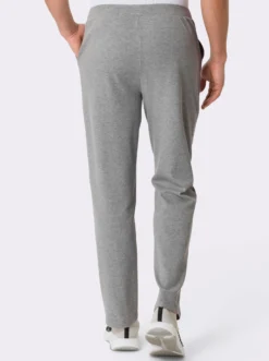 Freizeithose in Melange-Optik