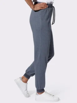 Freizeithose mit geripptem Dehnbund