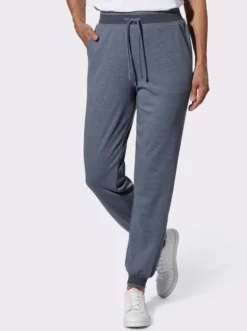 Freizeithose mit geripptem Dehnbund