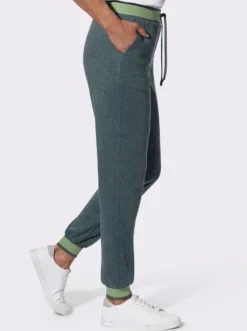 Freizeithose mit geripptem Dehnbund