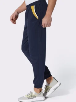 Freizeithose mit Kontrasteinsätzen