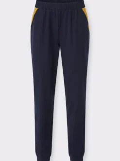 Freizeithose mit Kontrasteinsätzen