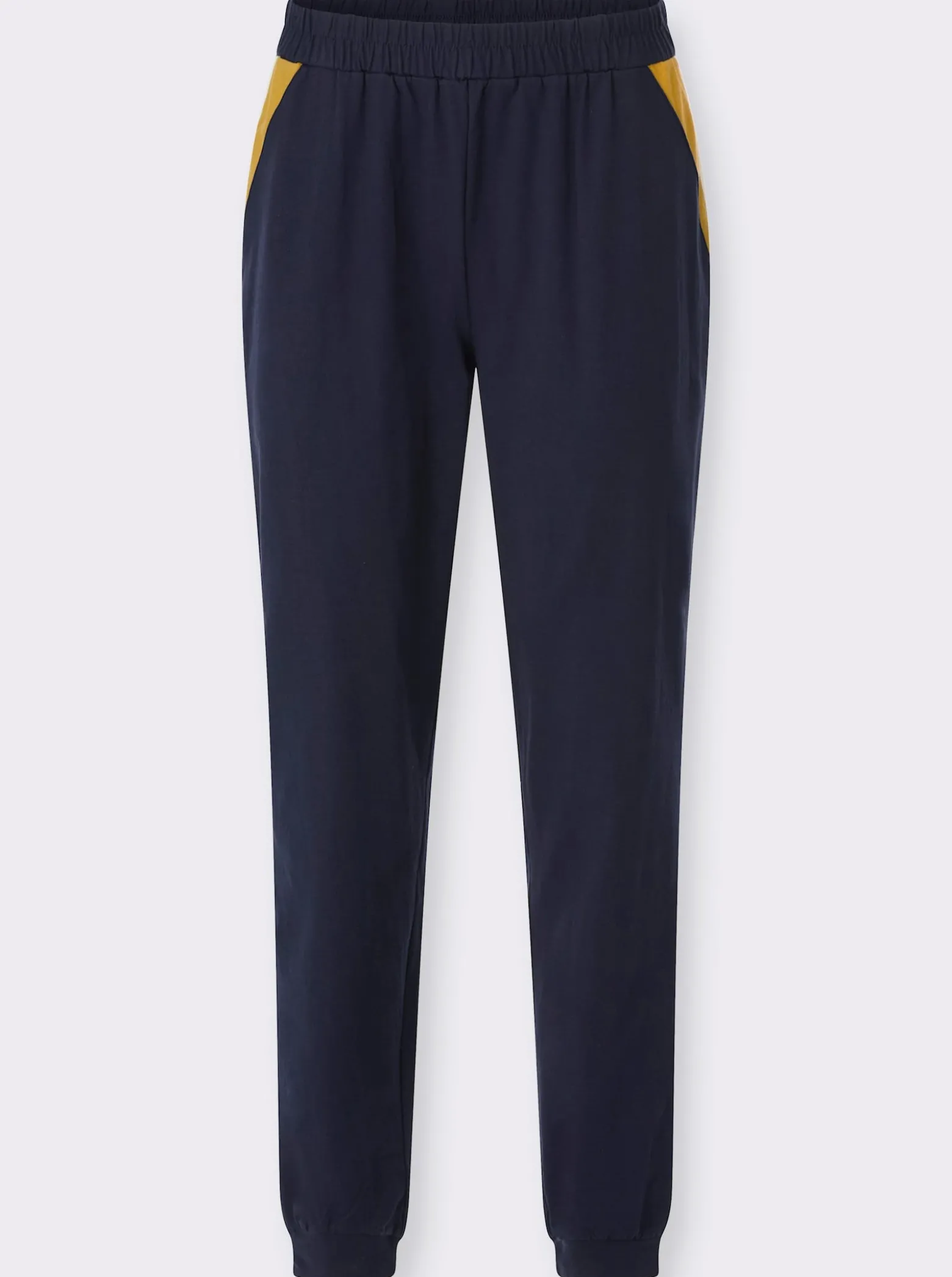 Freizeithose mit Kontrasteinsätzen