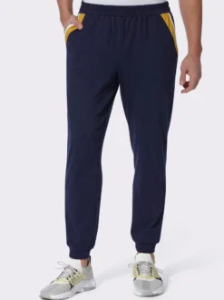 Freizeithose mit Kontrasteinsätzen