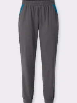 Freizeithose mit Kontrasteinsätzen