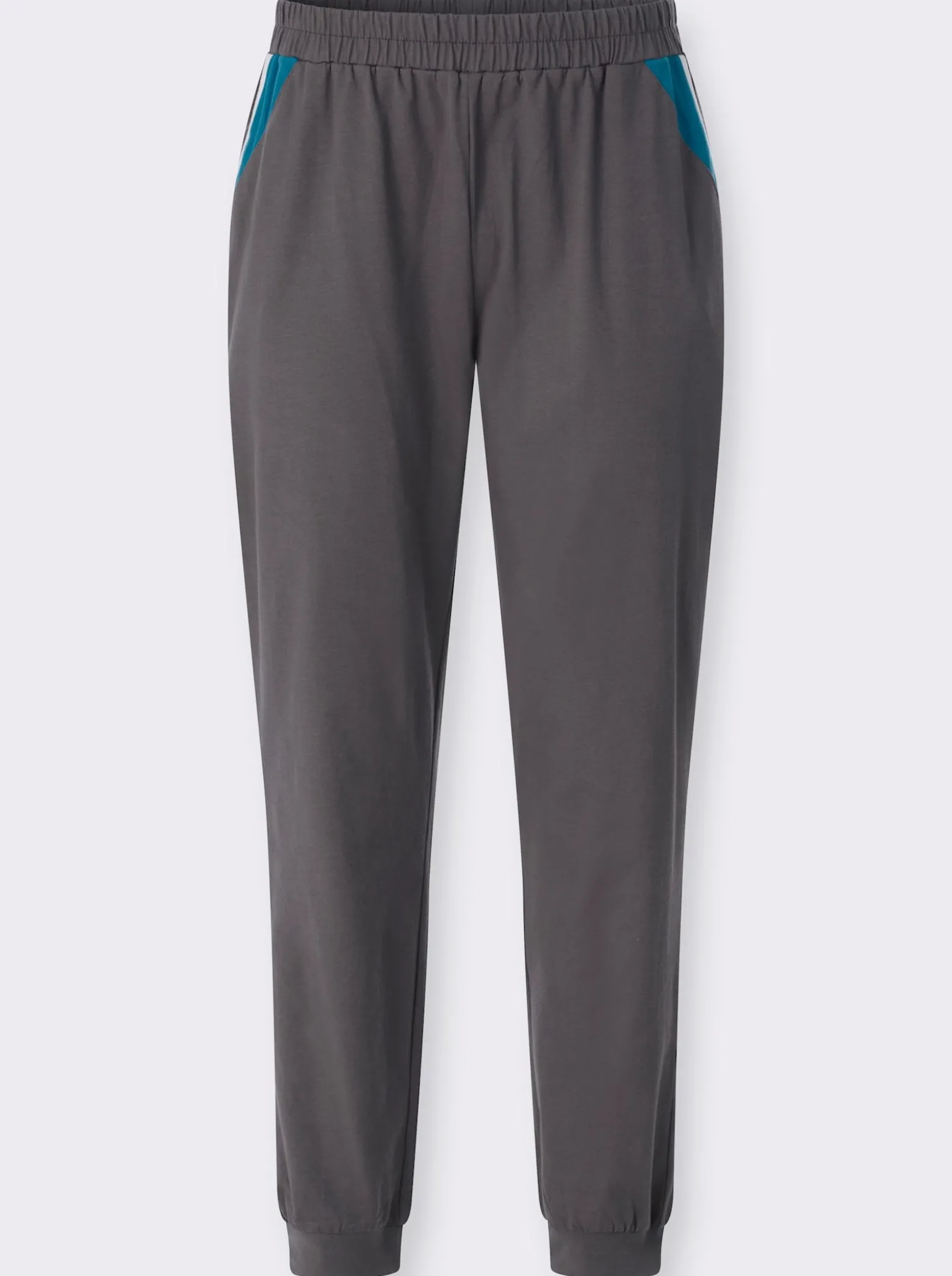 Freizeithose mit Kontrasteinsätzen