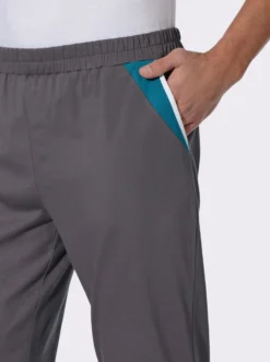Freizeithose mit Kontrasteinsätzen