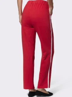 Freizeithose mit Kontraststreifen seitlich