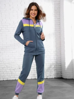 Freizeithose mit Kontraststreifen