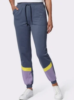 Freizeithose mit Kontraststreifen