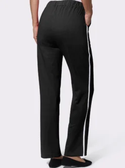 Freizeithose mit Kontraststreifen seitlich