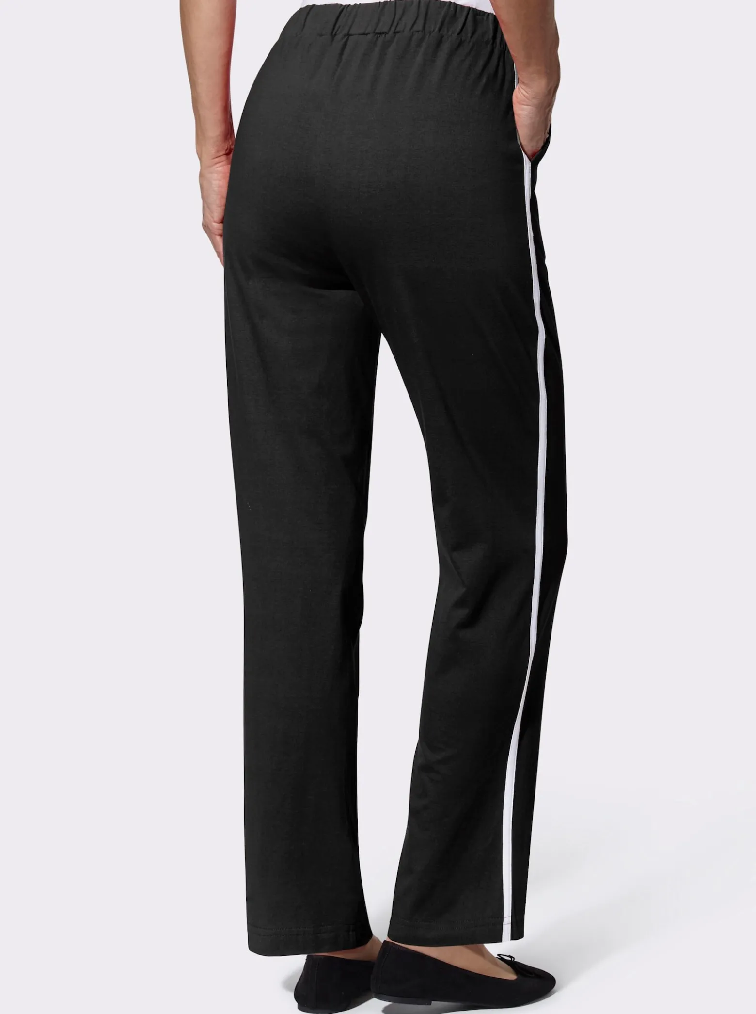 Freizeithose mit Kontraststreifen seitlich
