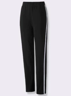 Freizeithose mit Kontraststreifen seitlich