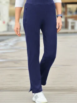 Freizeithose mit langem Reißverschluss seitlich