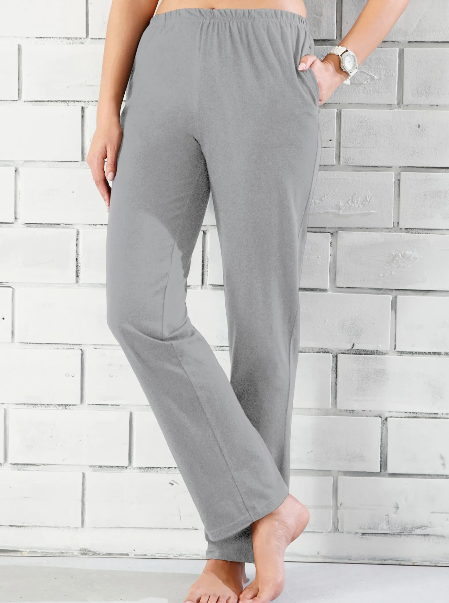 Freizeithose mit Nahttaschen