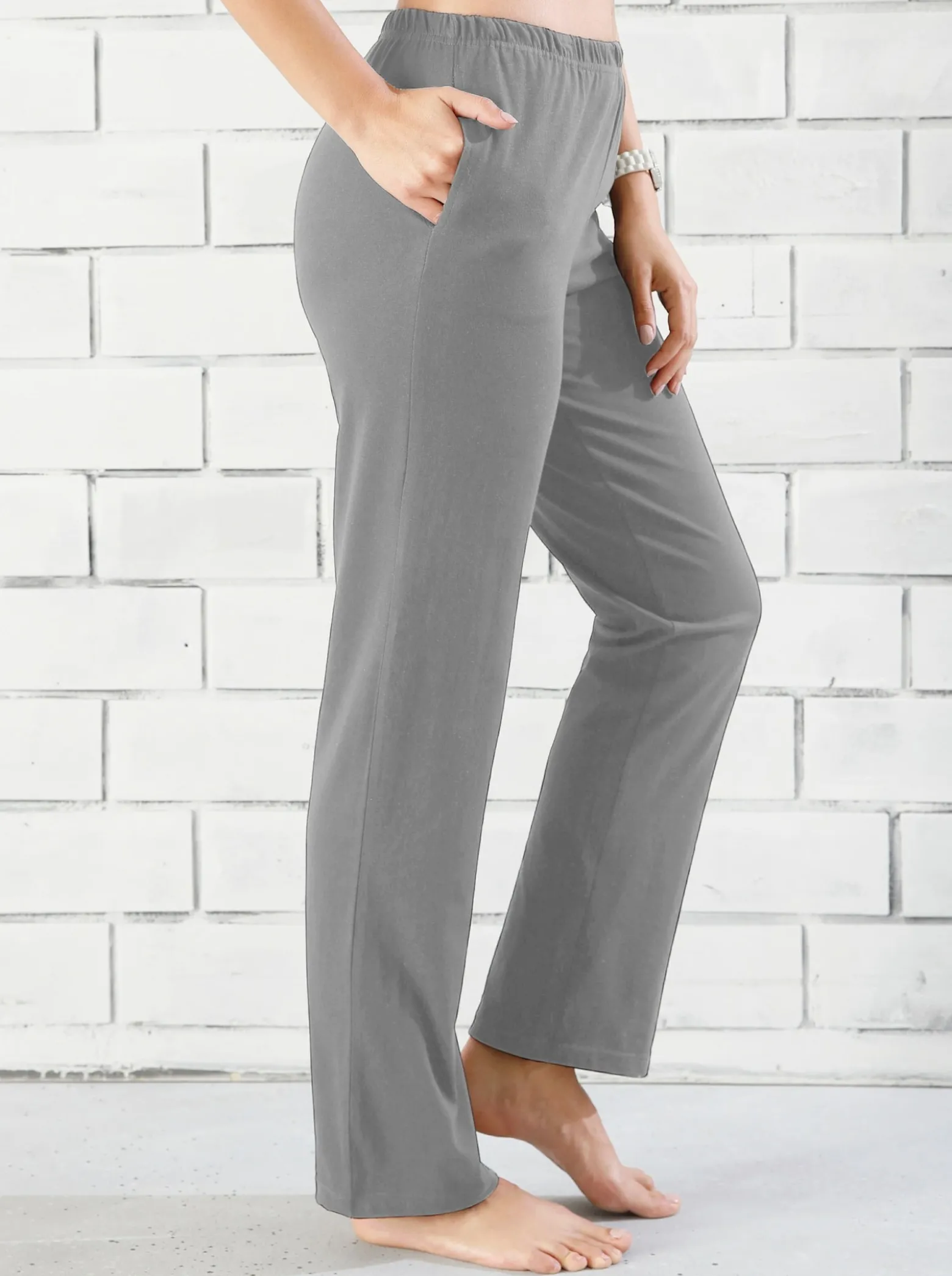 Freizeithose mit Nahttaschen