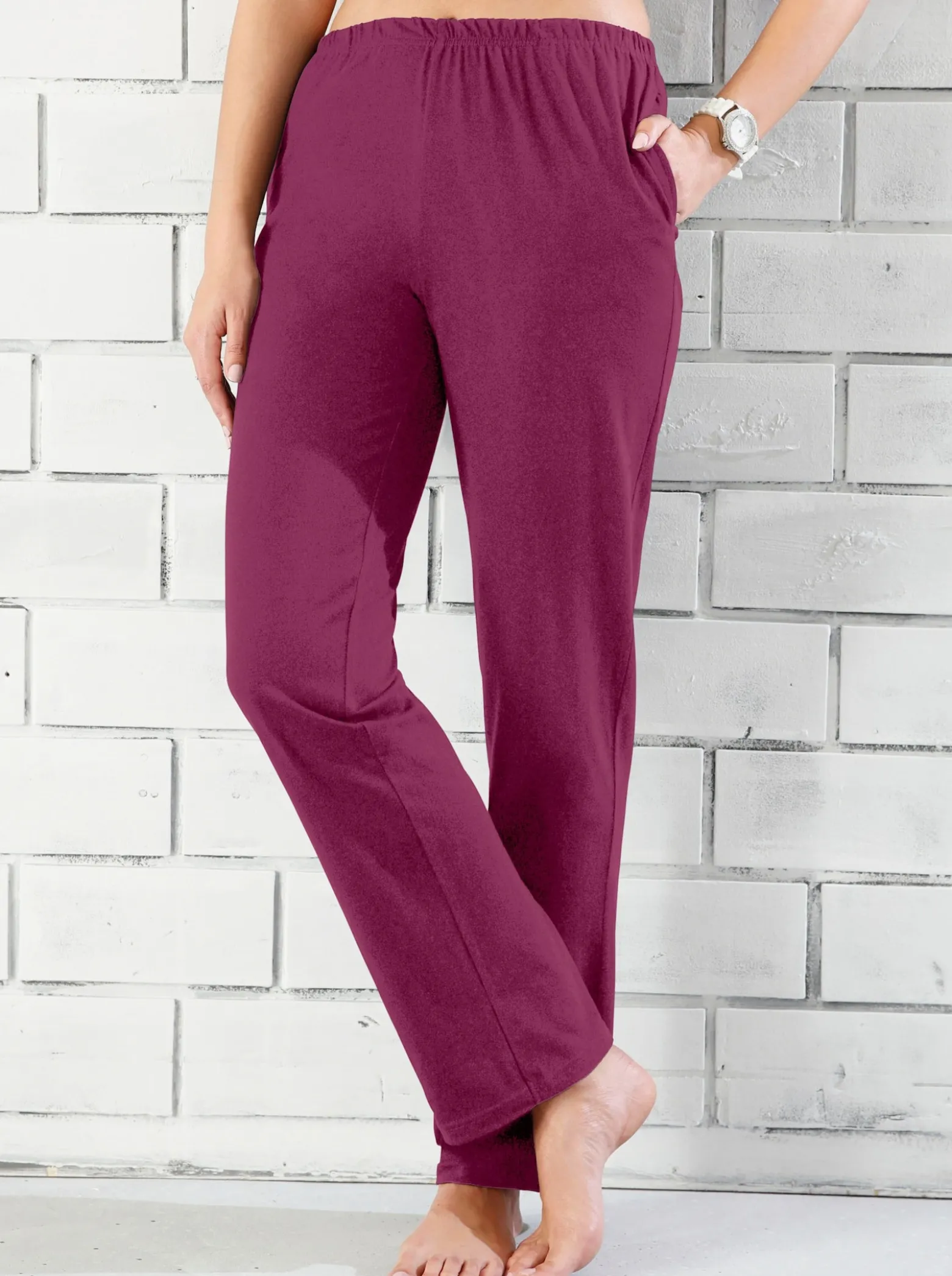 Freizeithose mit Nahttaschen
