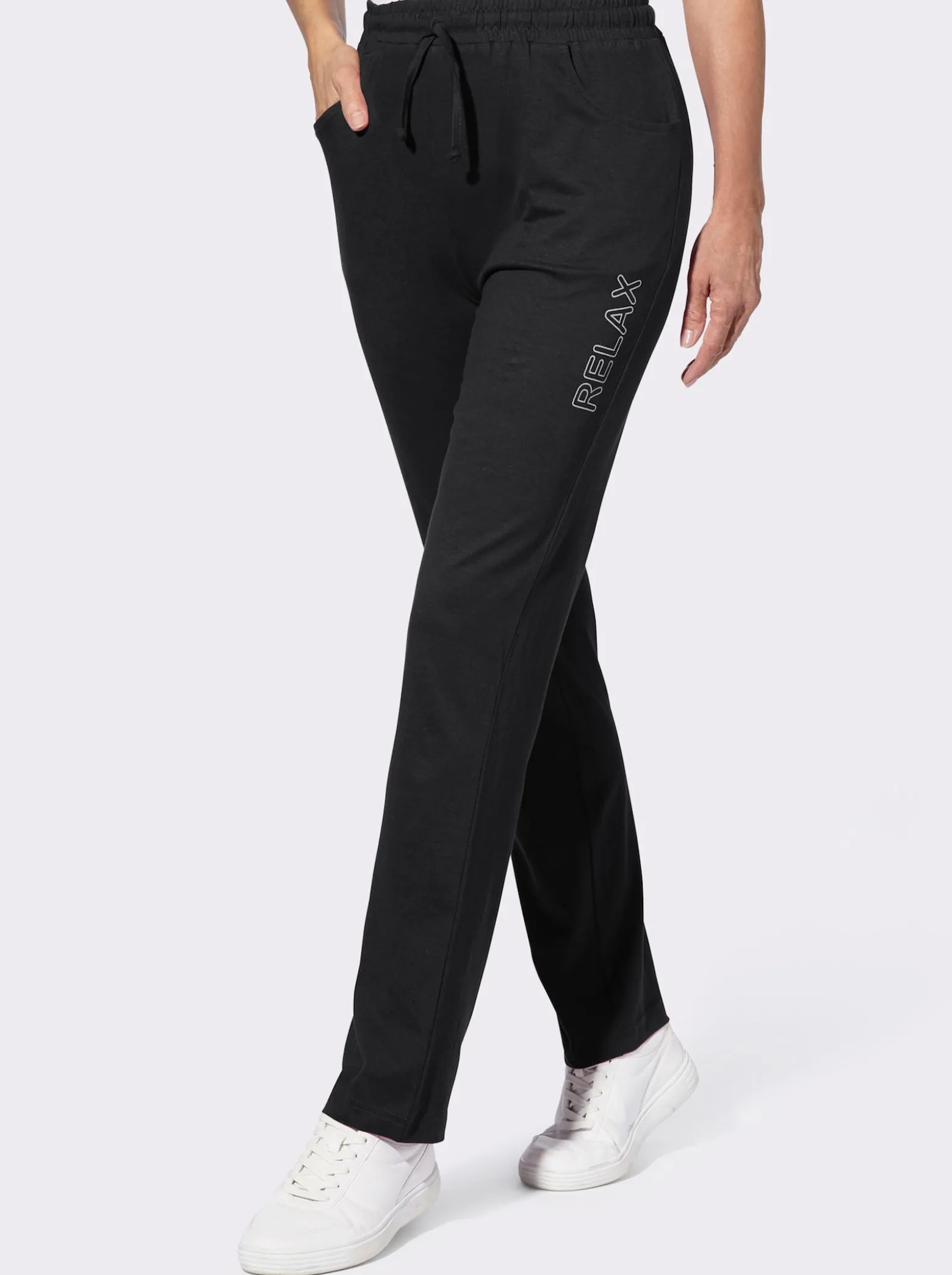 Freizeithose mit platziertem Druck