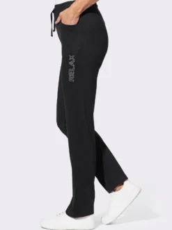 Freizeithose mit platziertem Druck