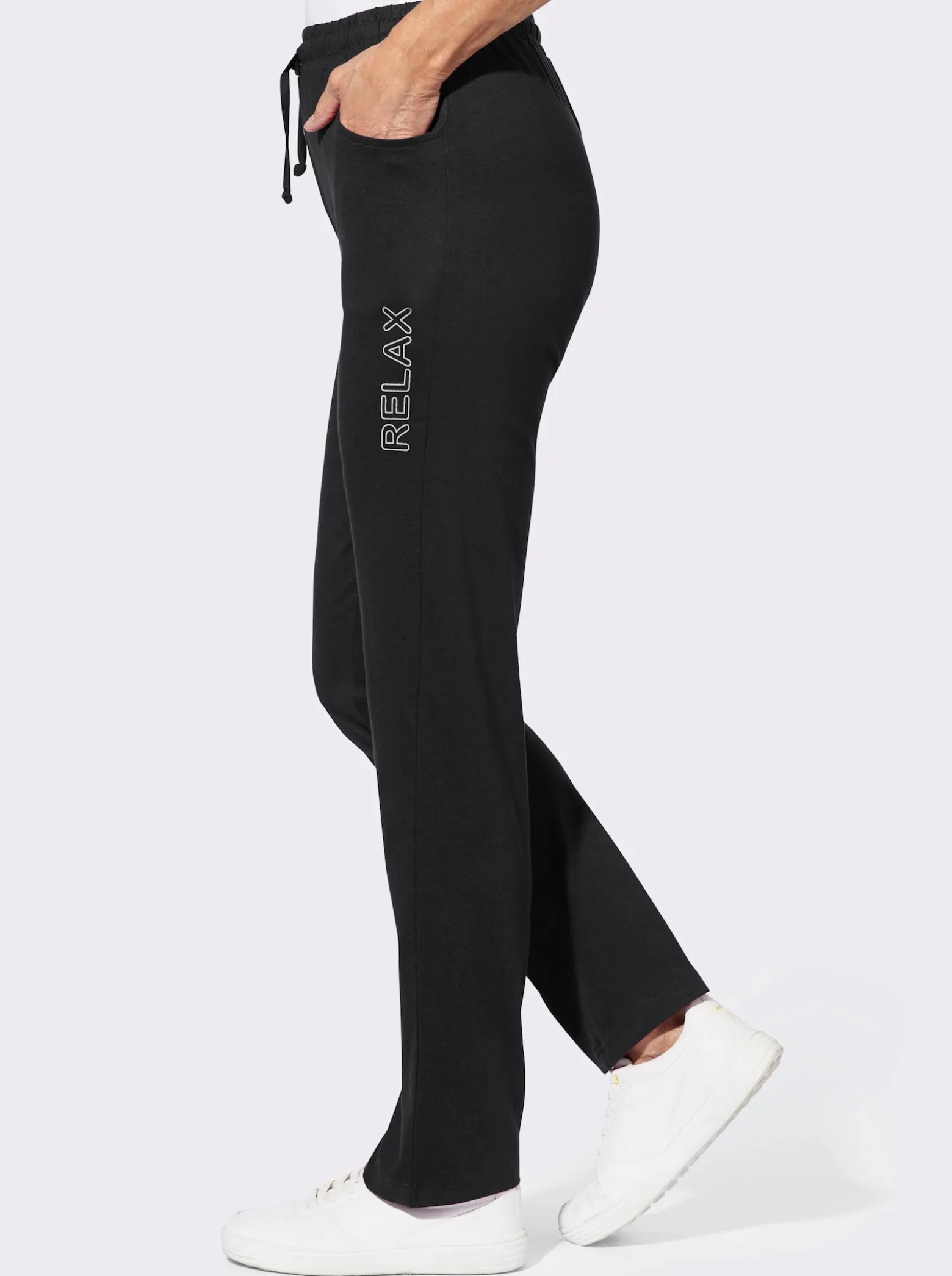 Freizeithose mit platziertem Druck