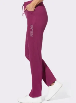 Freizeithose mit platziertem Druck