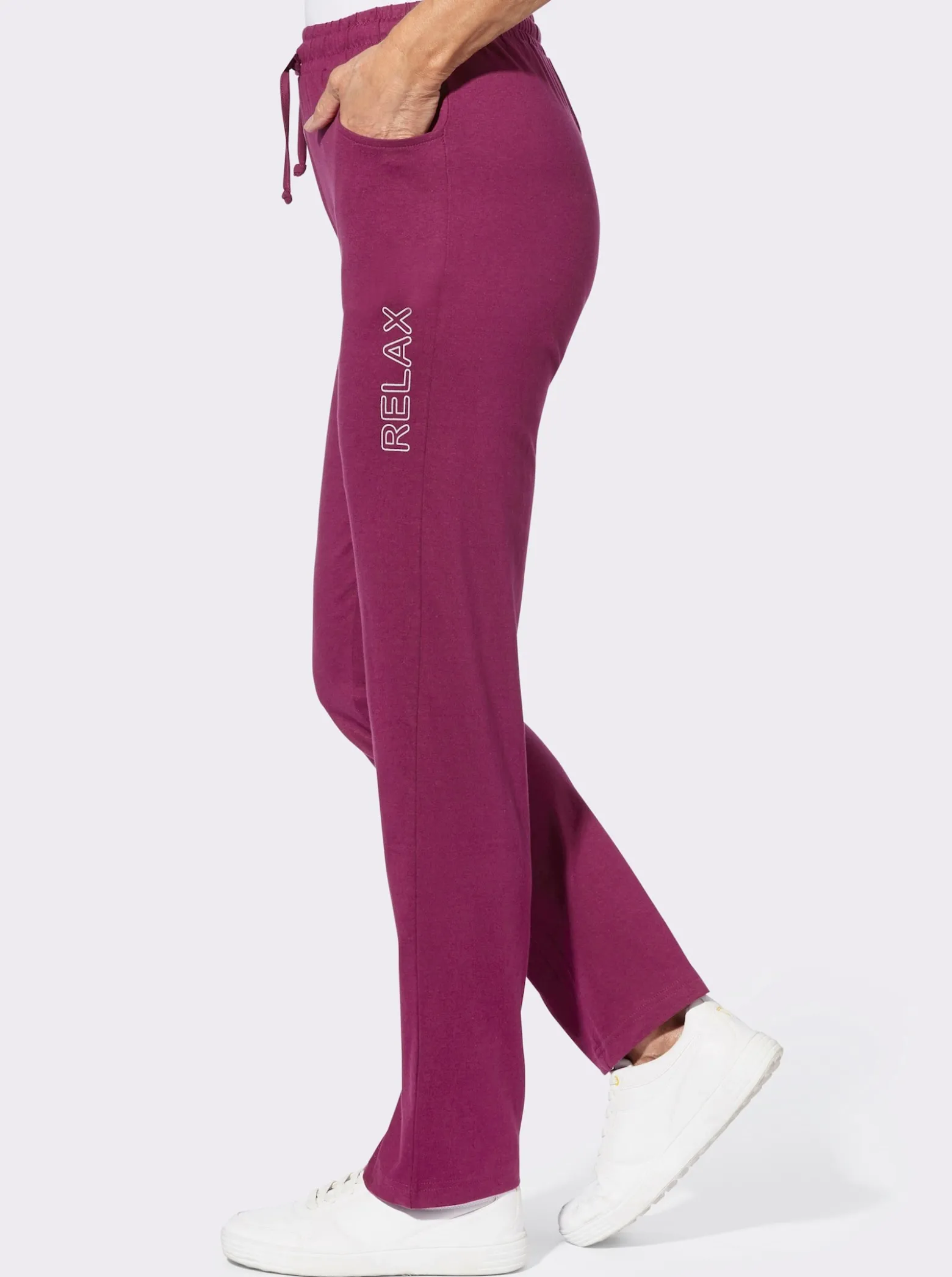 Freizeithose mit platziertem Druck