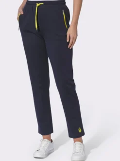 Freizeithose mit Stickerei