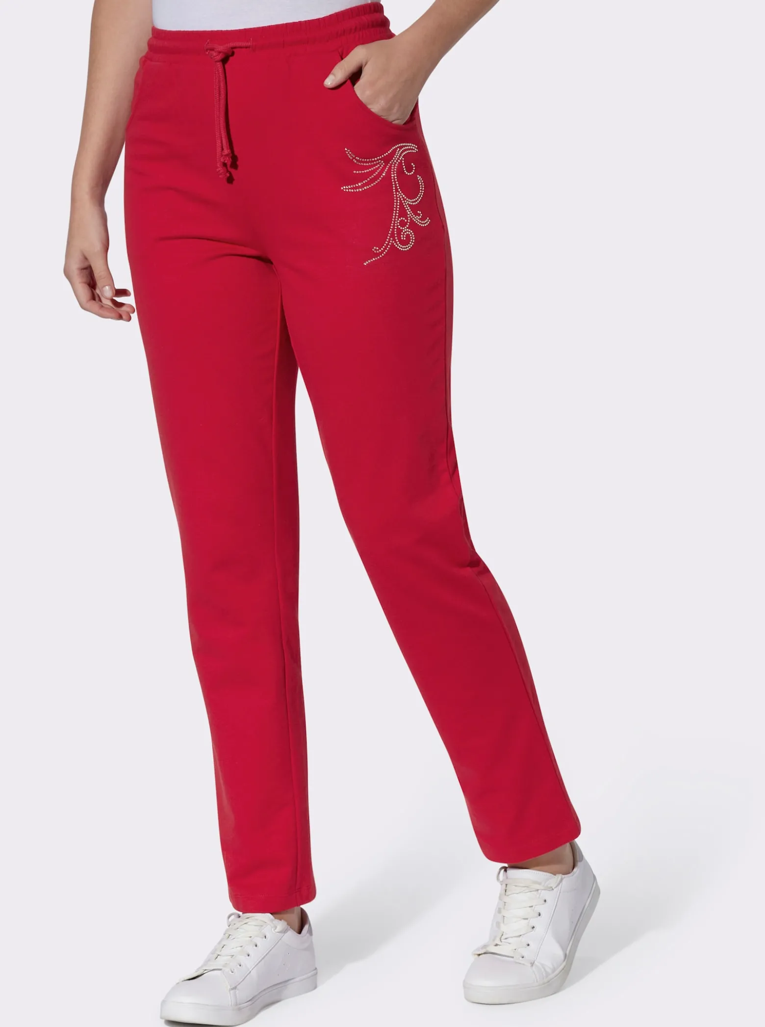Freizeithose mit Ziersteinchen
