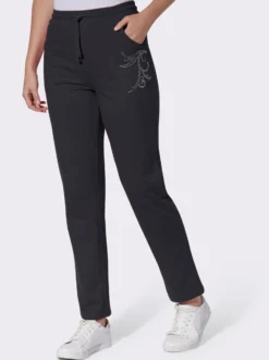 Freizeithose mit Ziersteinchen