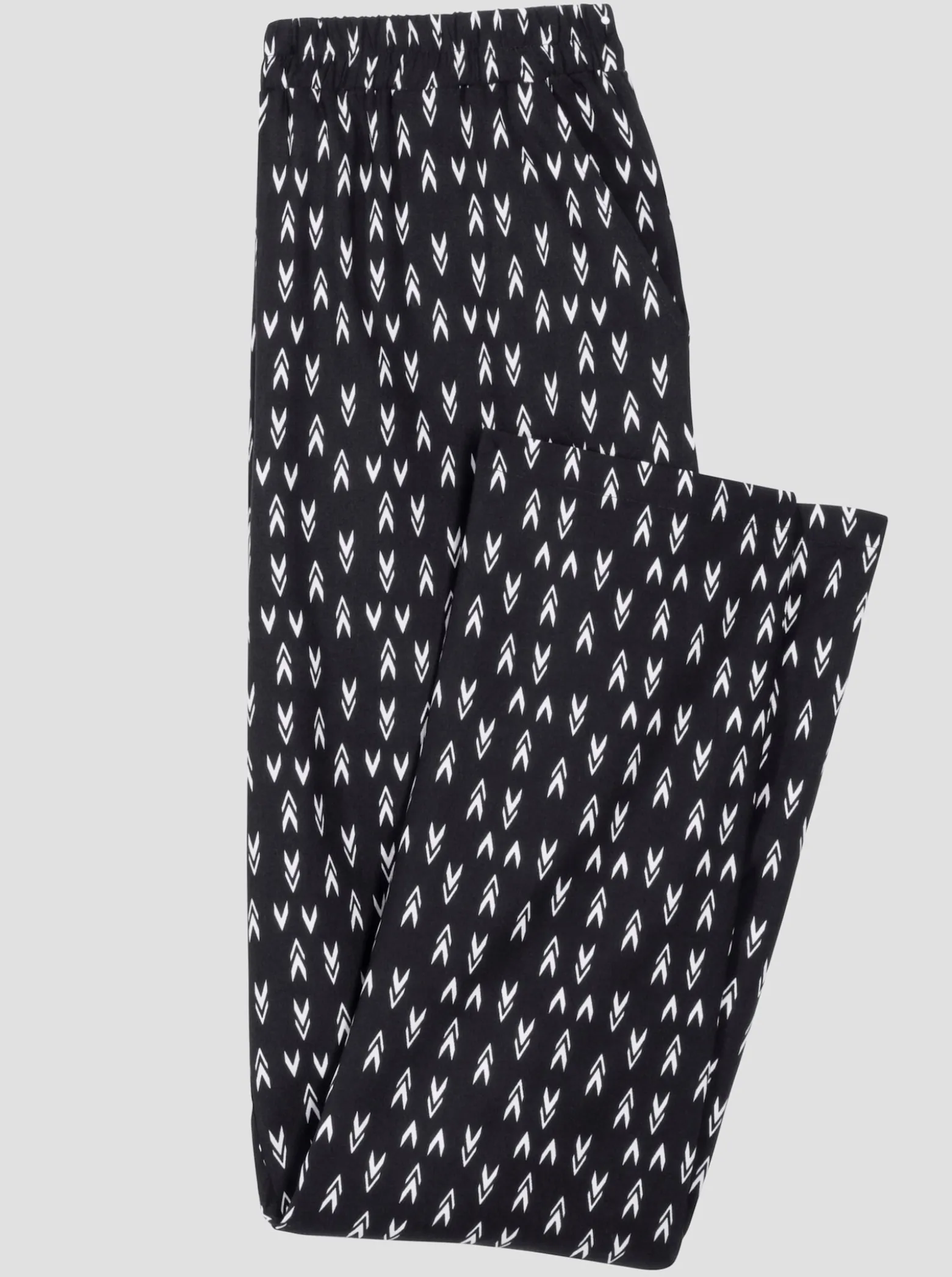 Freizeithose mit zwei Taschen, gemustert