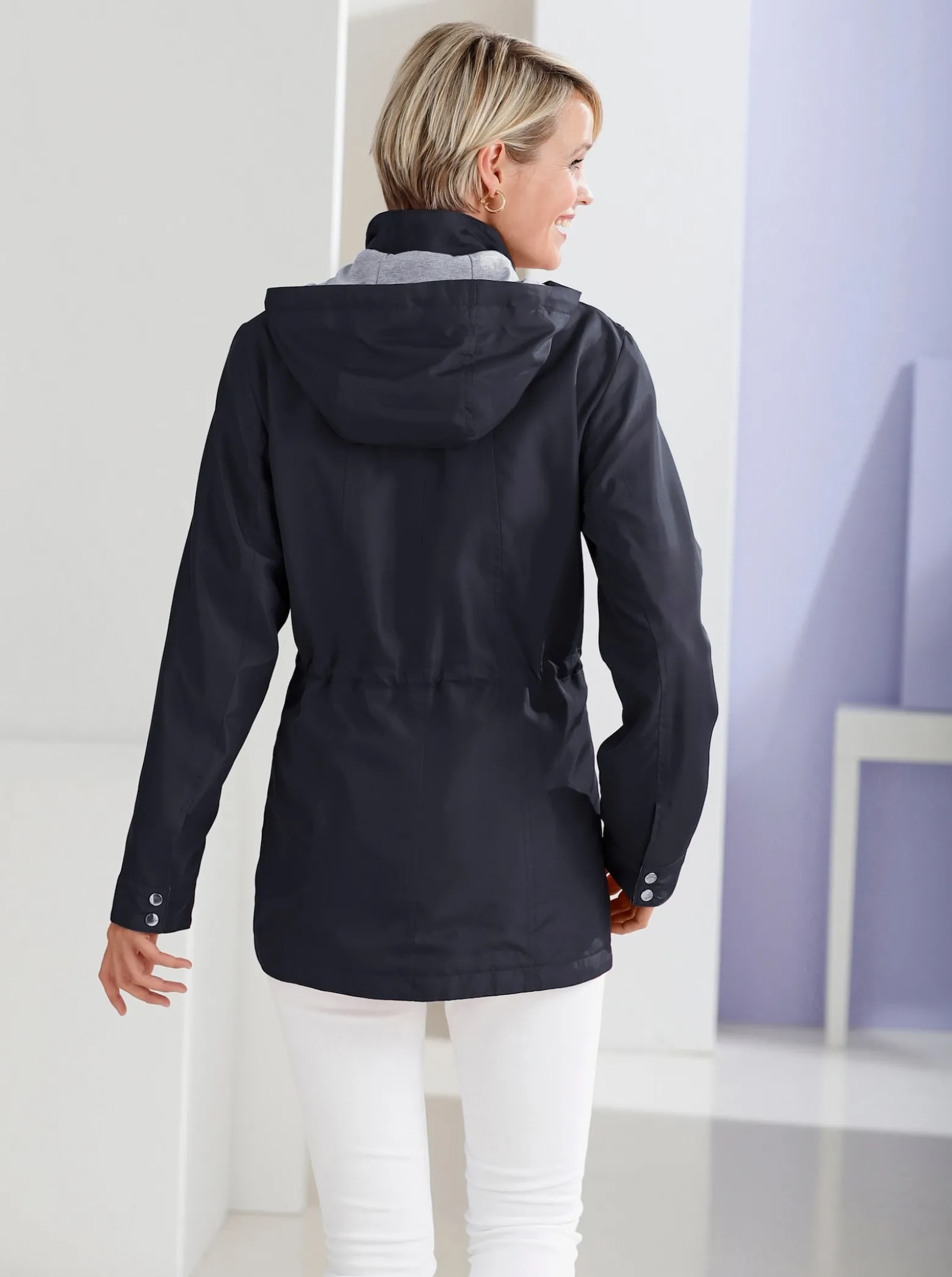 Freizeitjacke mit Tunnelzug in der Taille