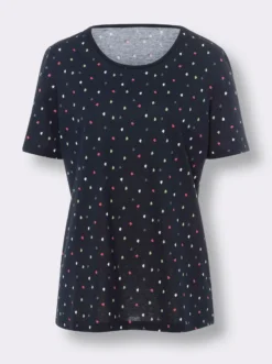 Freizeitshirt im Pünktchenmuster