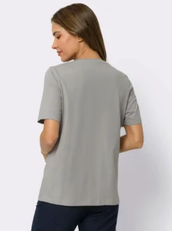 Freizeitshirt mit Glanz-Druck