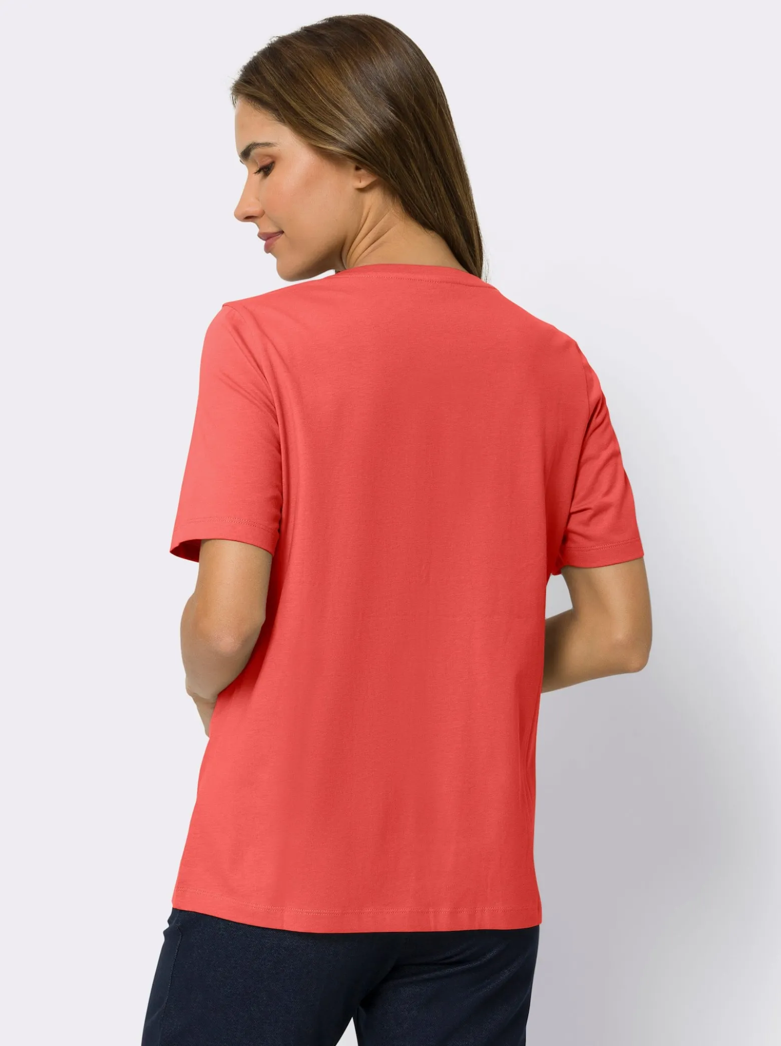 Freizeitshirt mit Glanz-Druck