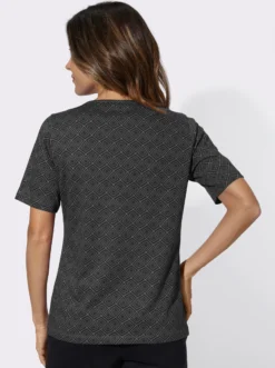 Freizeitshirt mit Grafik-Muster allover