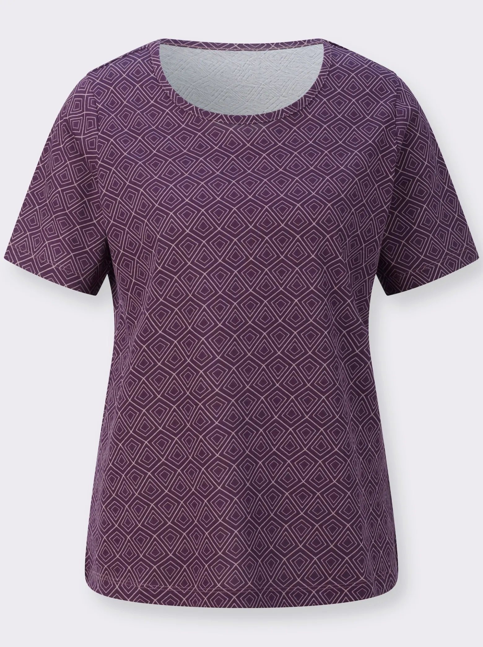 Freizeitshirt mit Grafik-Muster allover