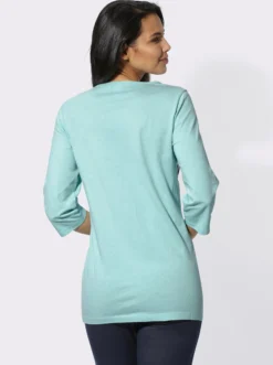 Freizeitshirt mit platziertem Druck